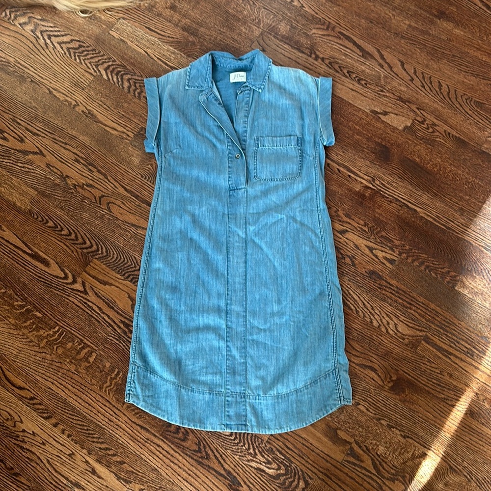 J.Crew chambray denim shirt dress size XS/S